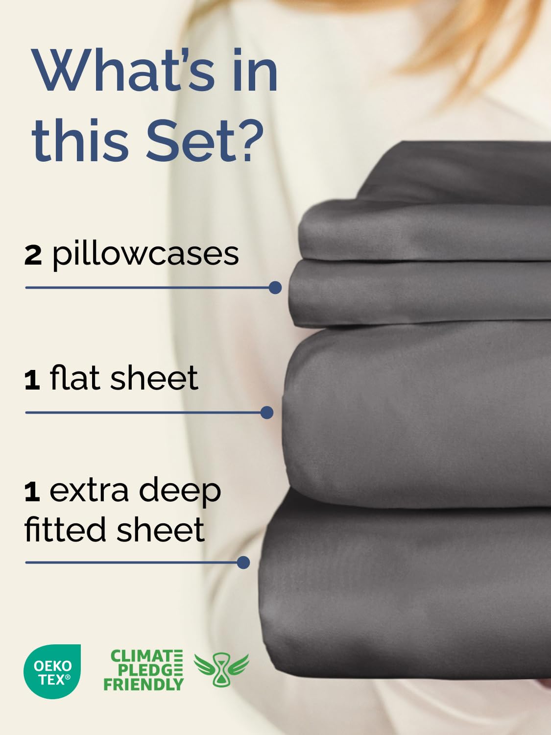 CGK Unlimited fitted sheet deep pocket detail demonstrating secure hold on tall mattresses