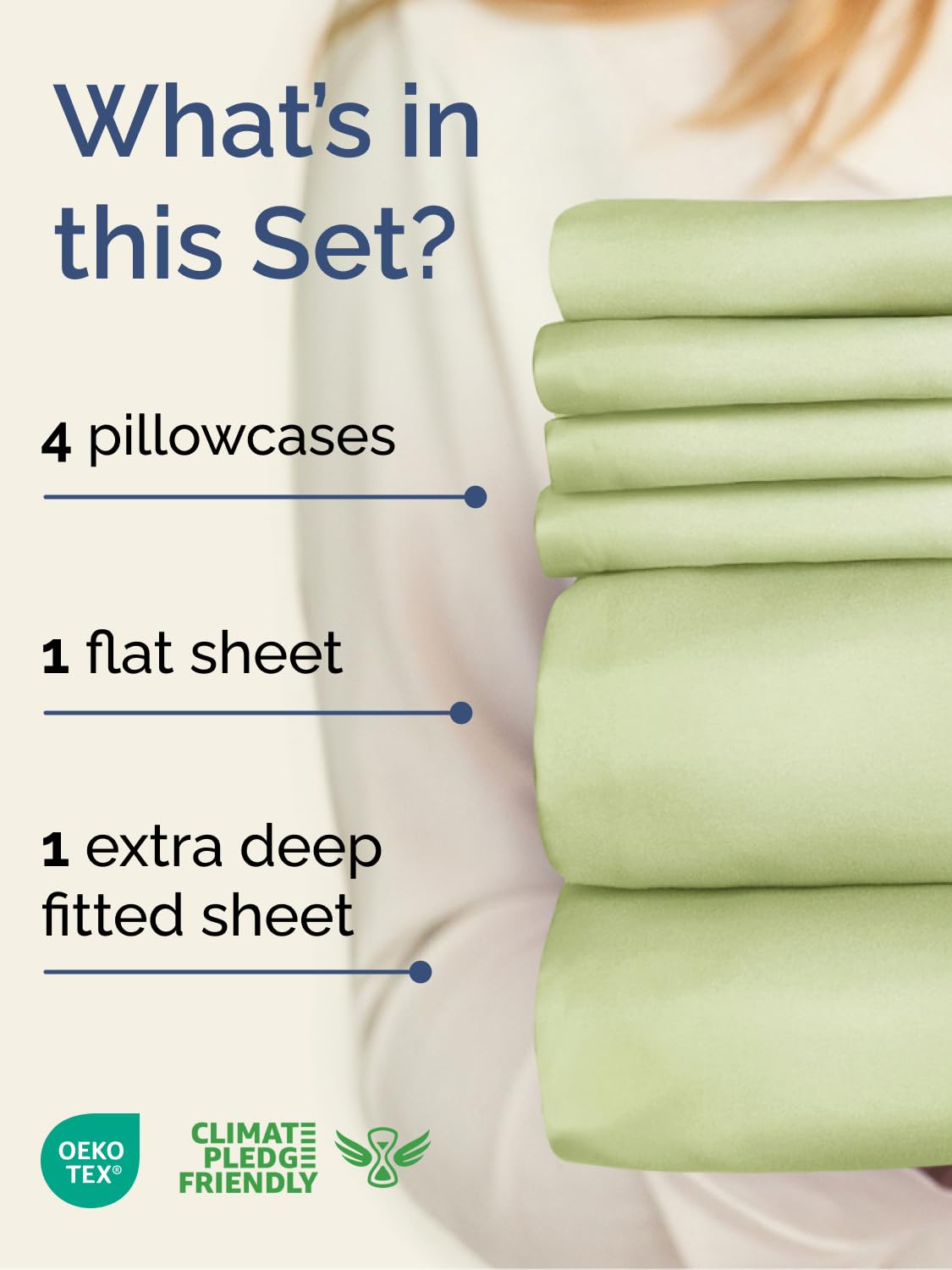 CGK Unlimited fitted sheet pocket and elastic close-up showing secure deep fit benefit