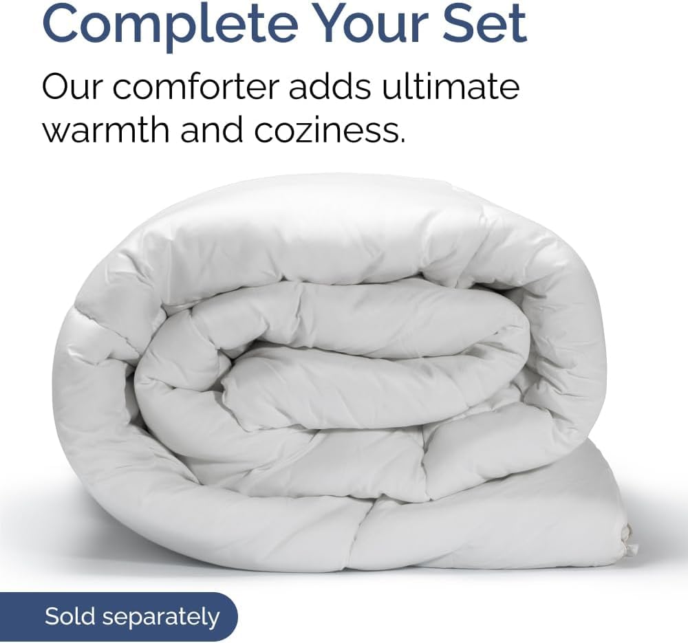 CGK Unlimited fitted sheet on a mattress showing fit for up to 16-inch depth