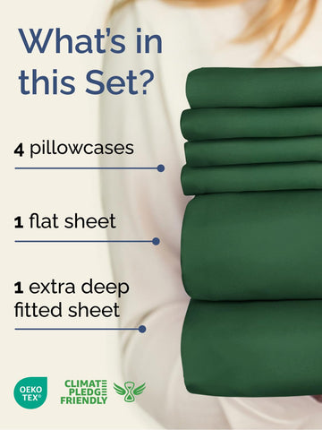 CGK Unlimited fitted sheet close-up showing deep pocket fit and secure hold