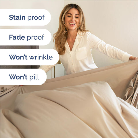 CGK Unlimited brushed microfiber texture closeup highlighting silky comfort