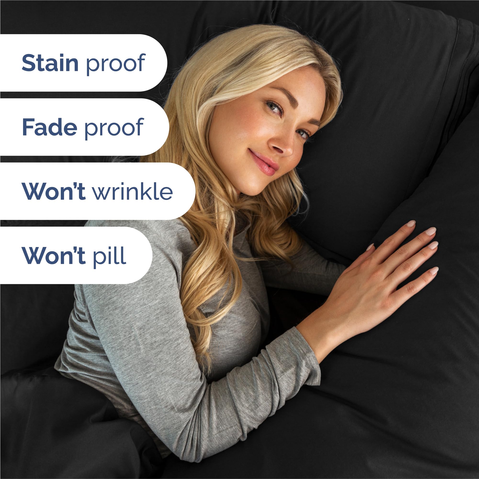 CGK Unlimited fabric texture macro shows double-brushed microfiber for silky softness