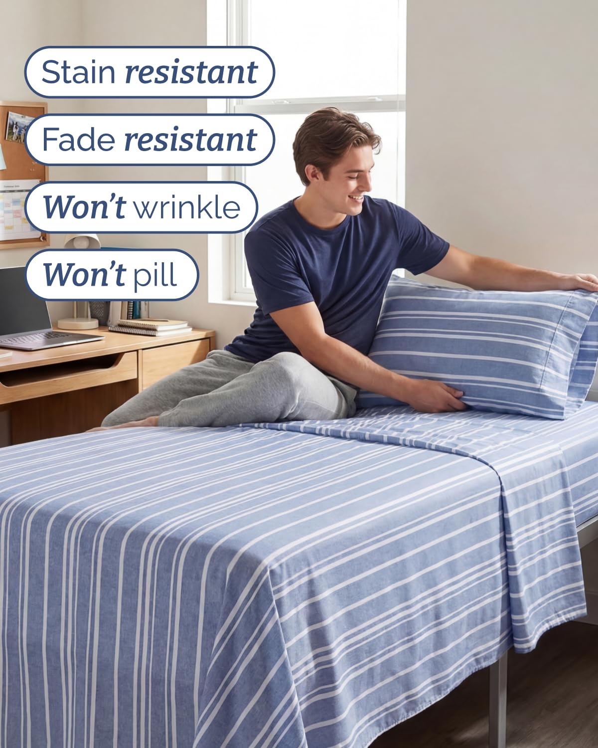 CGK Unlimited fabric macro showing double-brushed microfiber softness and breathability