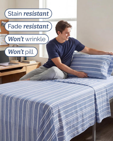 CGK Unlimited fabric macro showing double-brushed microfiber softness and breathability