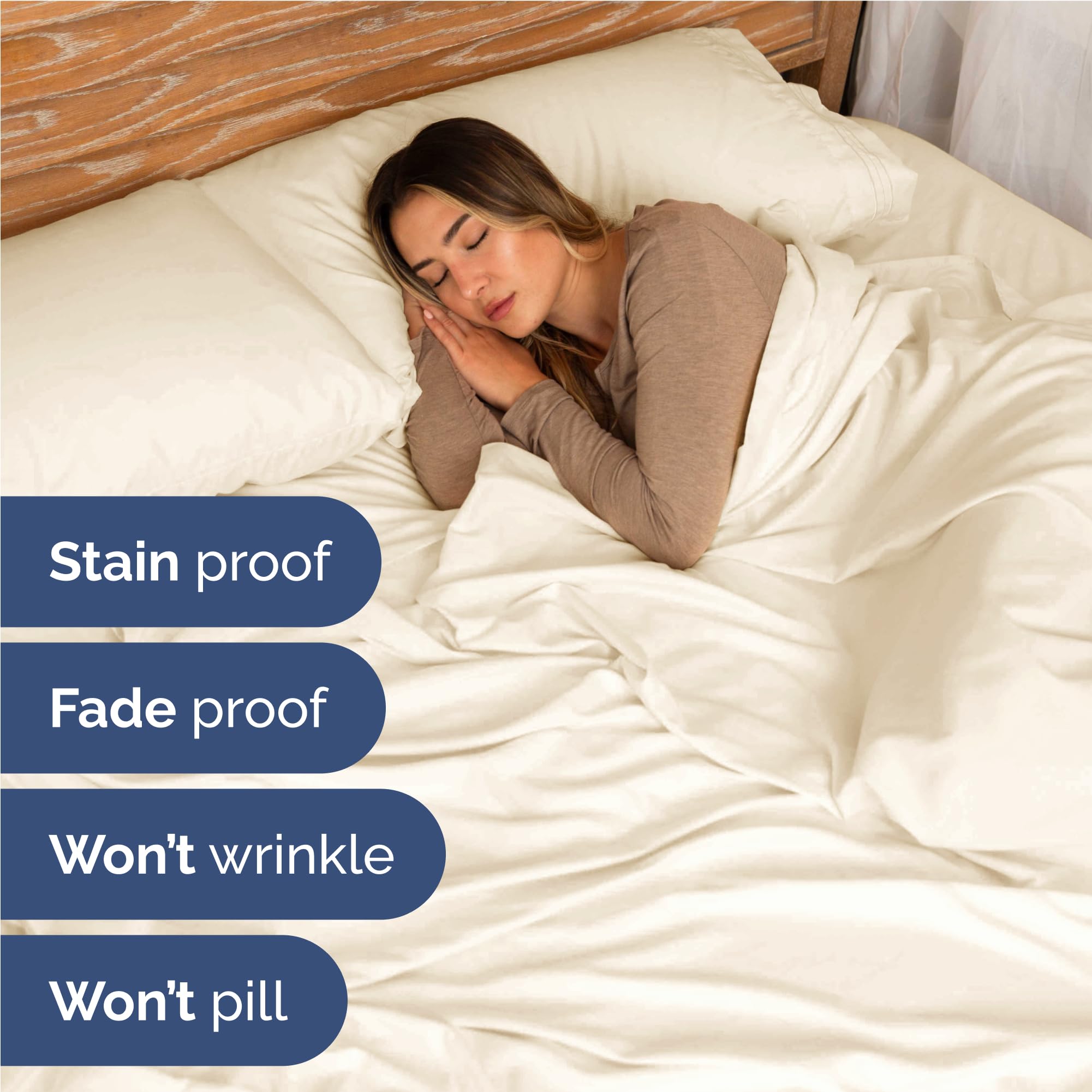 CGK Unlimited macro fabric view of double-brushed microfiber, soft breathable feel