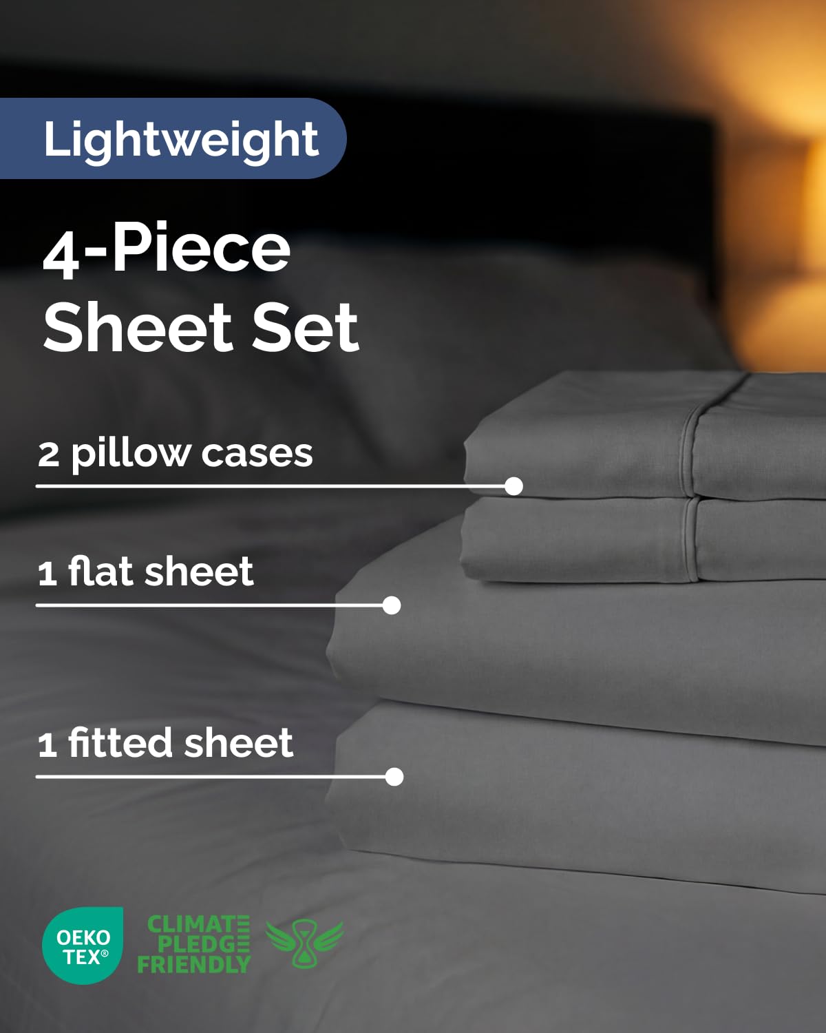 CGK Unlimited closeup of fitted sheet deep pockets demonstrating secure fit