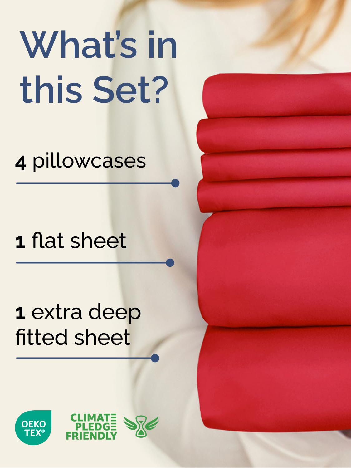 CGK Unlimited fitted sheet close-up elastic displaying secure deep-pocket fit