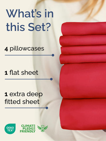 CGK Unlimited fitted sheet close-up elastic displaying secure deep-pocket fit