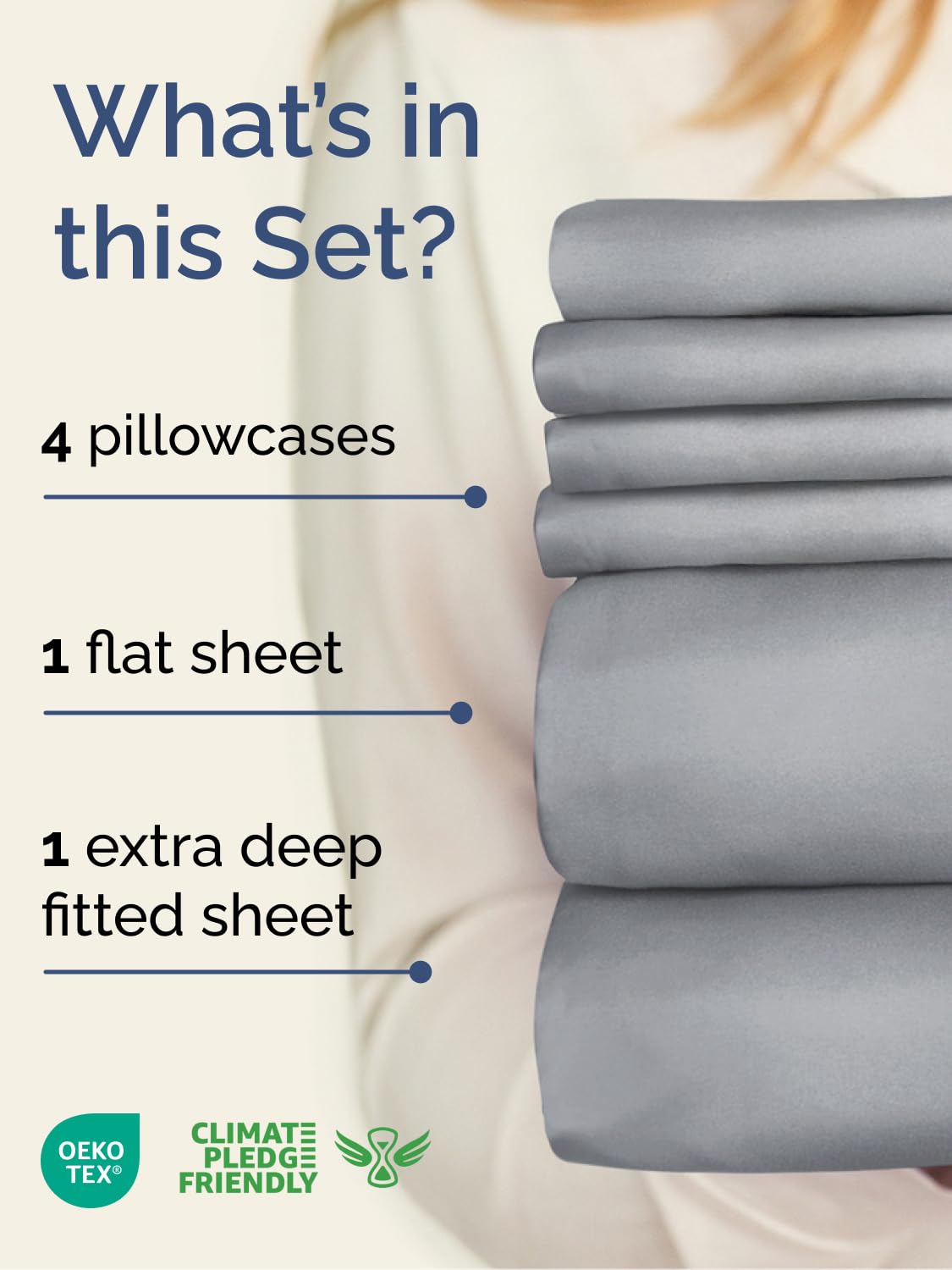 CGK Unlimited fitted sheet close-up showing deep pocket and neat fit