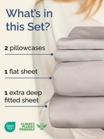 CGK Unlimited fitted sheet deep pocket close-up for secure fit