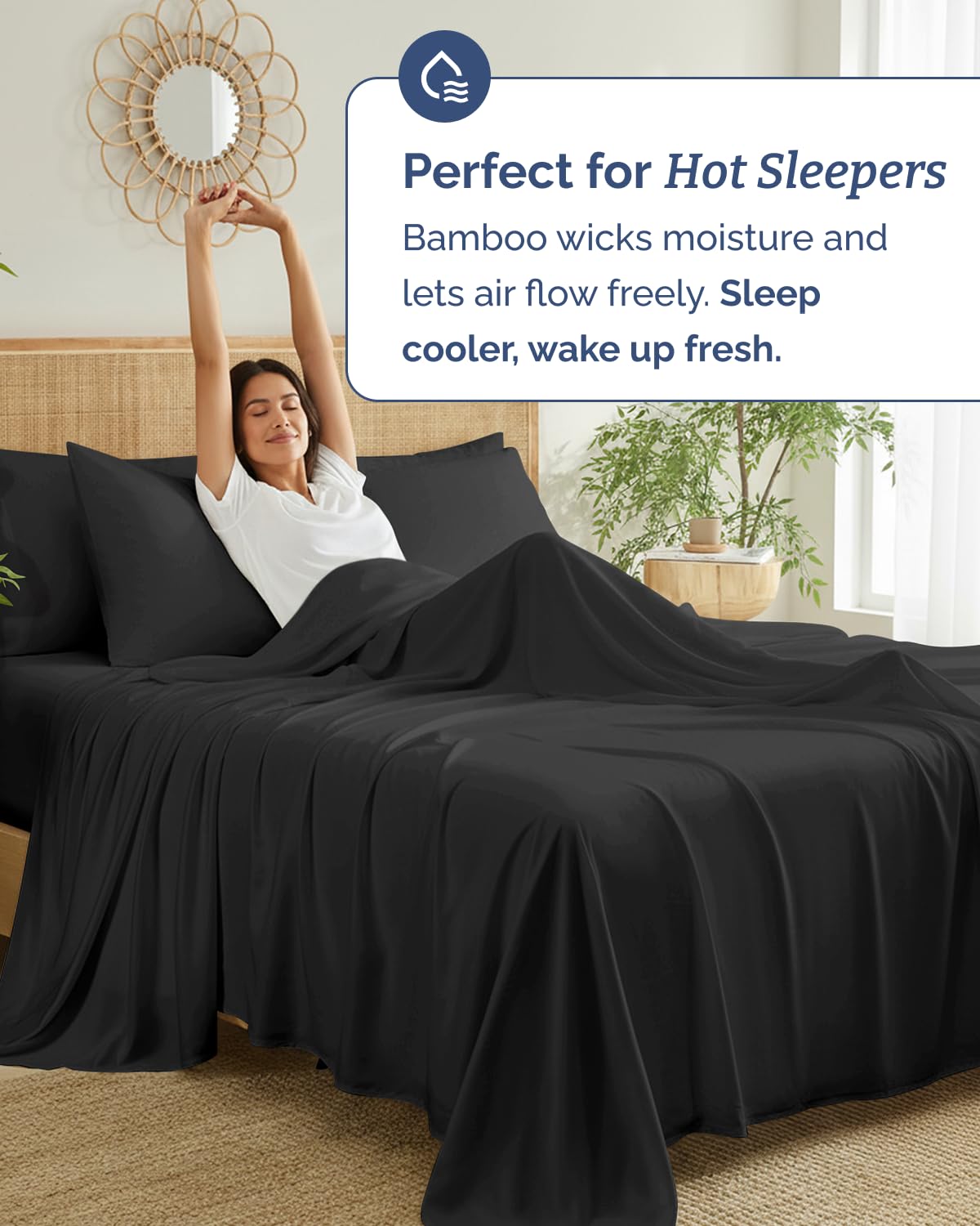 CGK Unlimited close-up of deep-pocket fitted sheet for secure fit