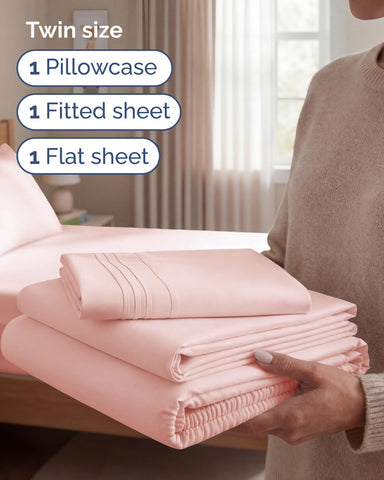 CGK Unlimited fitted sheet corner showing deep 16-inch pocket and secure elastic