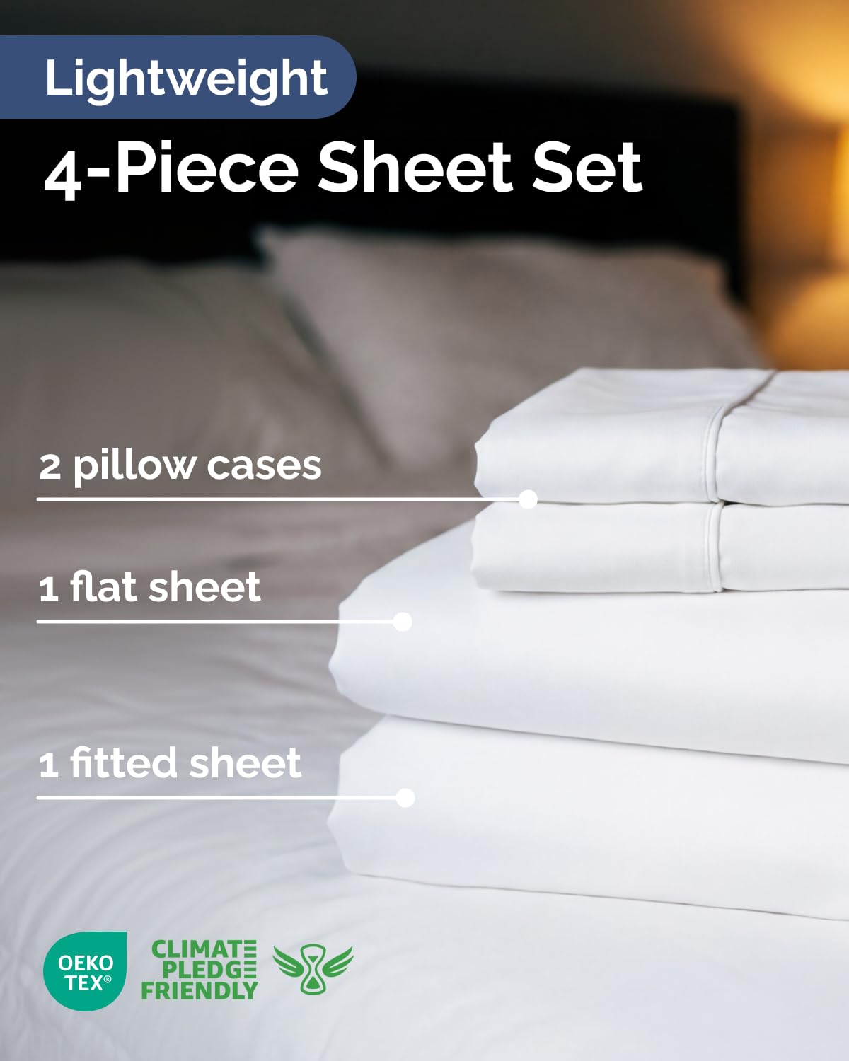 CGK Unlimited fitted sheet deep pocket detail for secure fit benefit