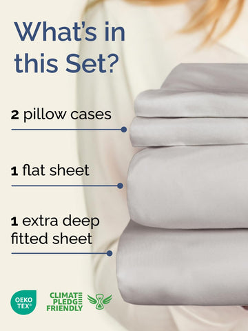CGK Unlimited fitted sheet pocket close-up showing deep 21-inch hold