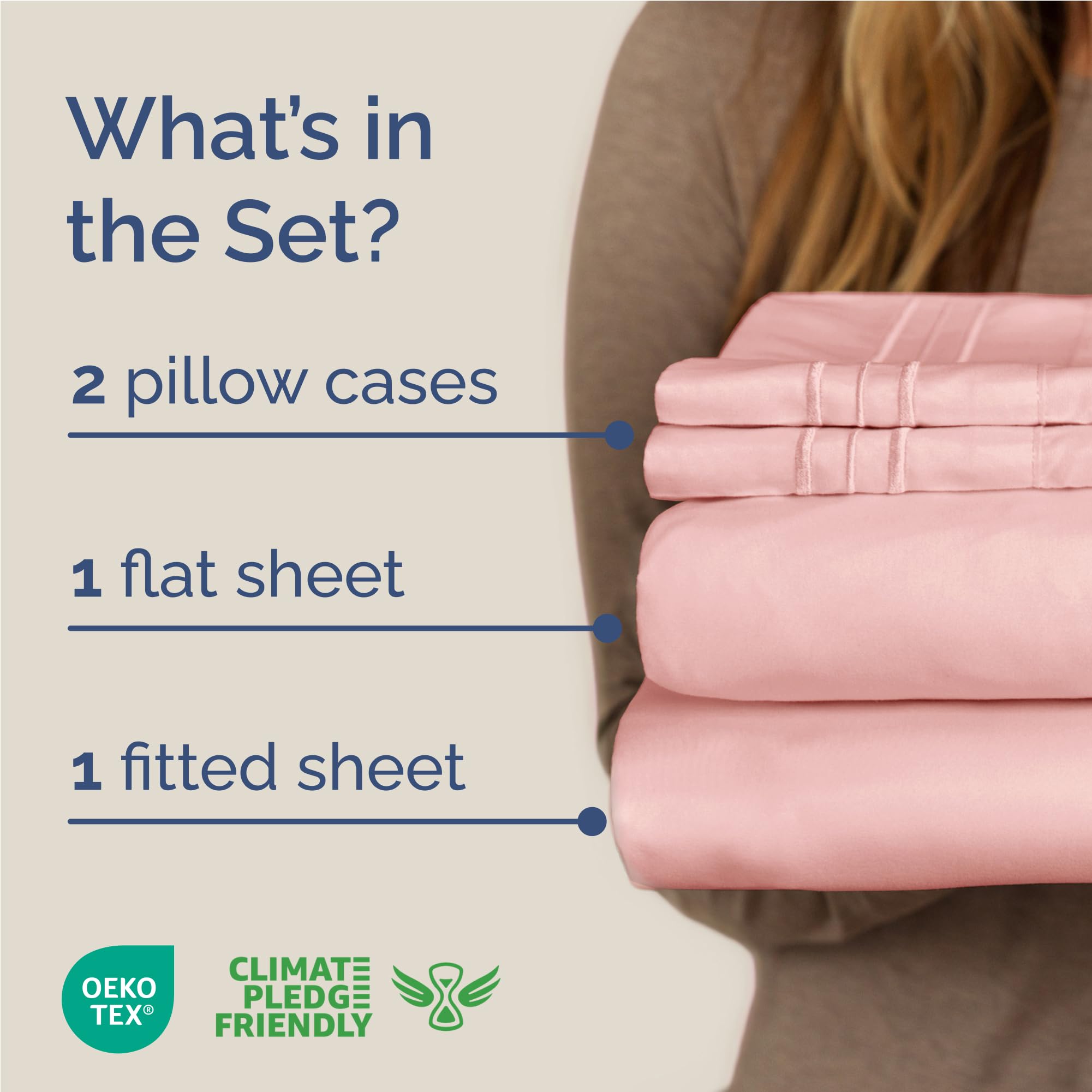 CGK Unlimited fitted sheet deep pocket detail demonstrating snug fit and secure stay benefit
