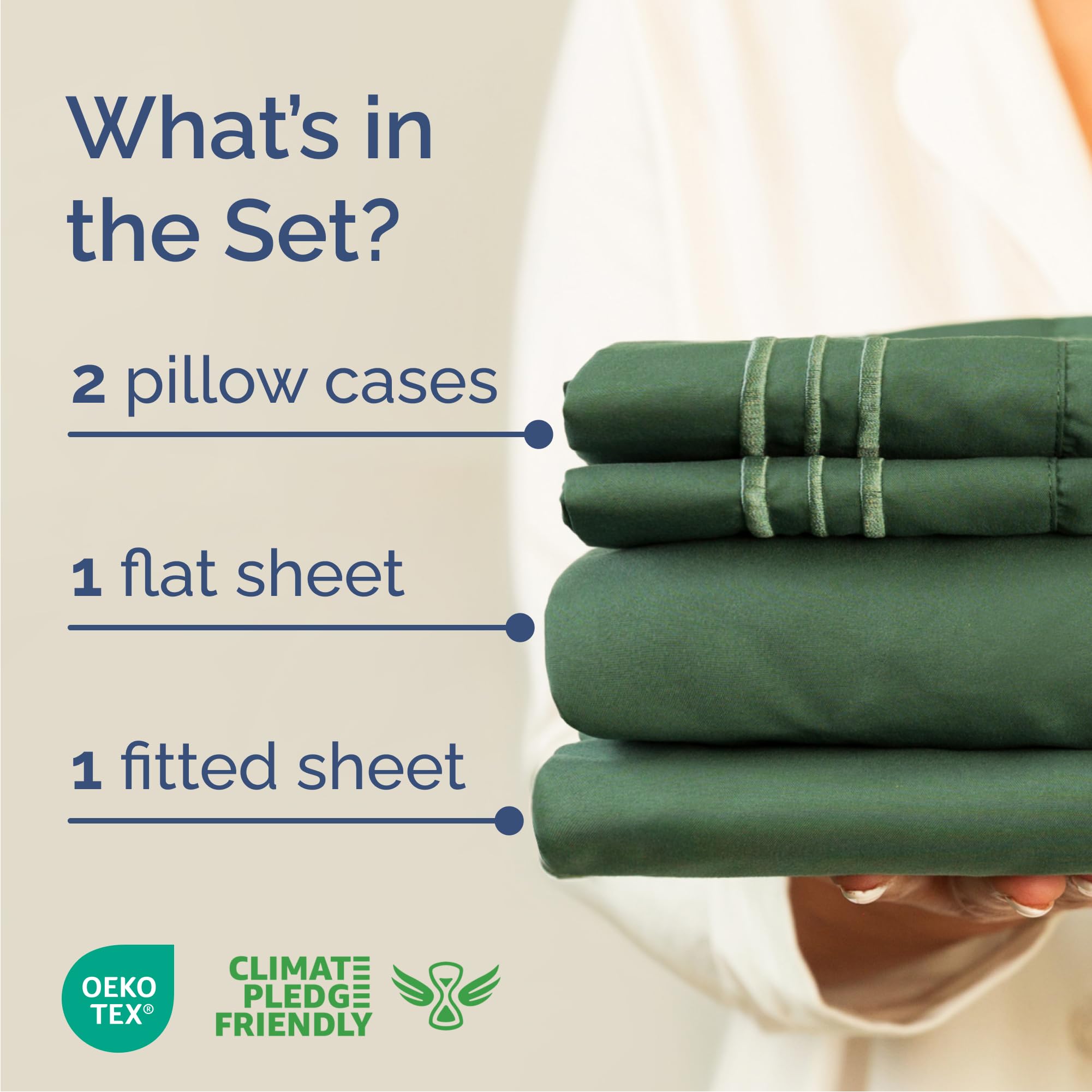 CGK Unlimited fitted sheet deep pocket detail demonstrating secure fit benefit