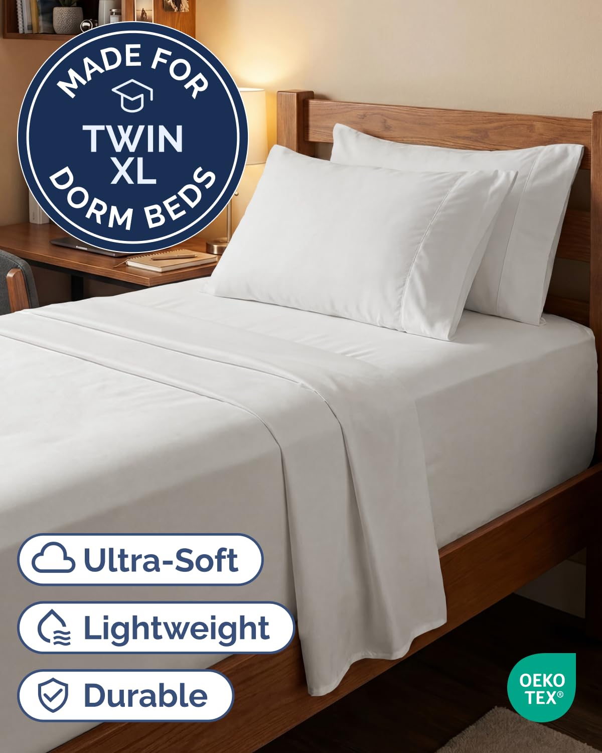 CGK Unlimited fitted sheet deep pocket detail fits tall mattresses