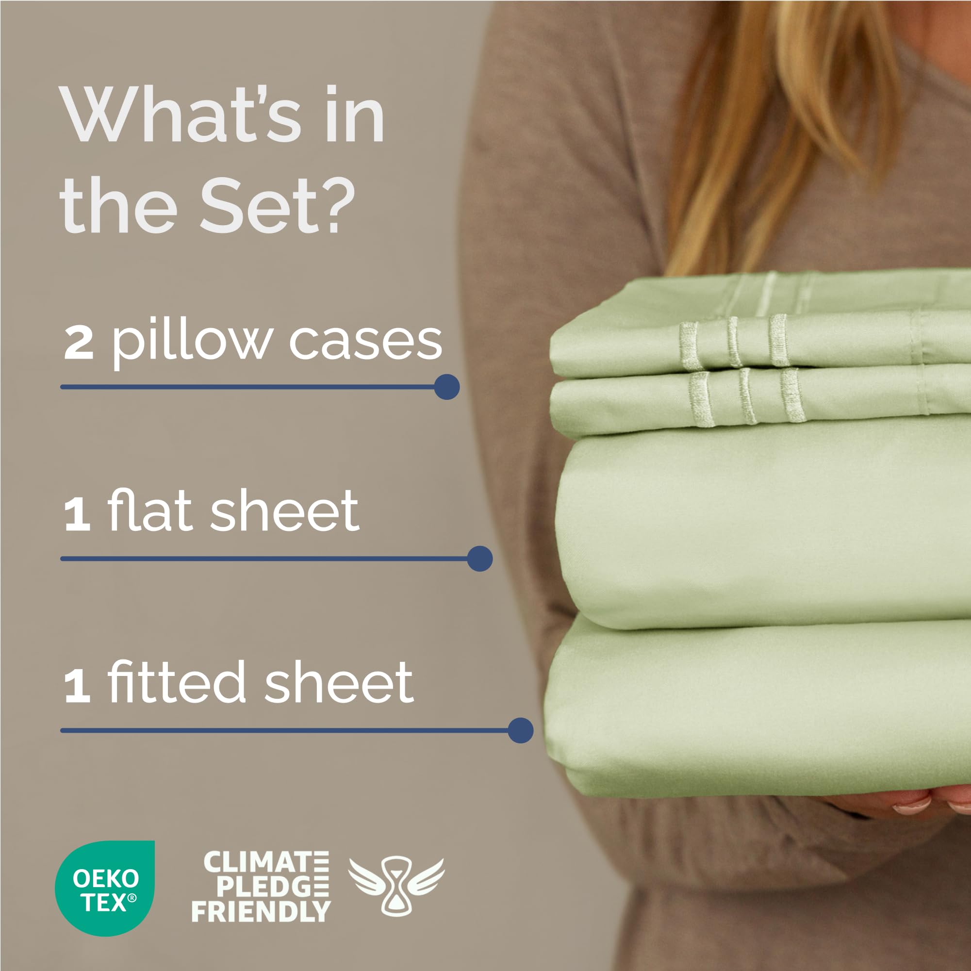 CGK Unlimited fitted sheet deep pocket detail showing elastic edge and secure mattress fit