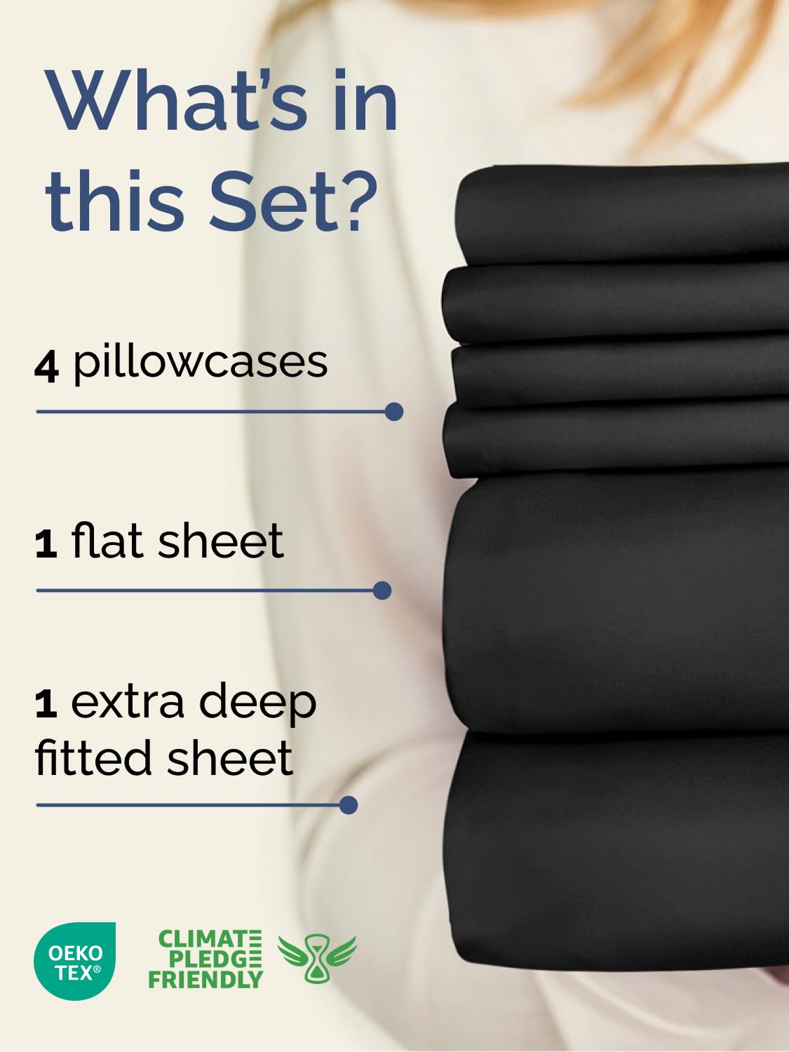 CGK Unlimited fitted sheet deep pocket held on thick mattress for secure fit