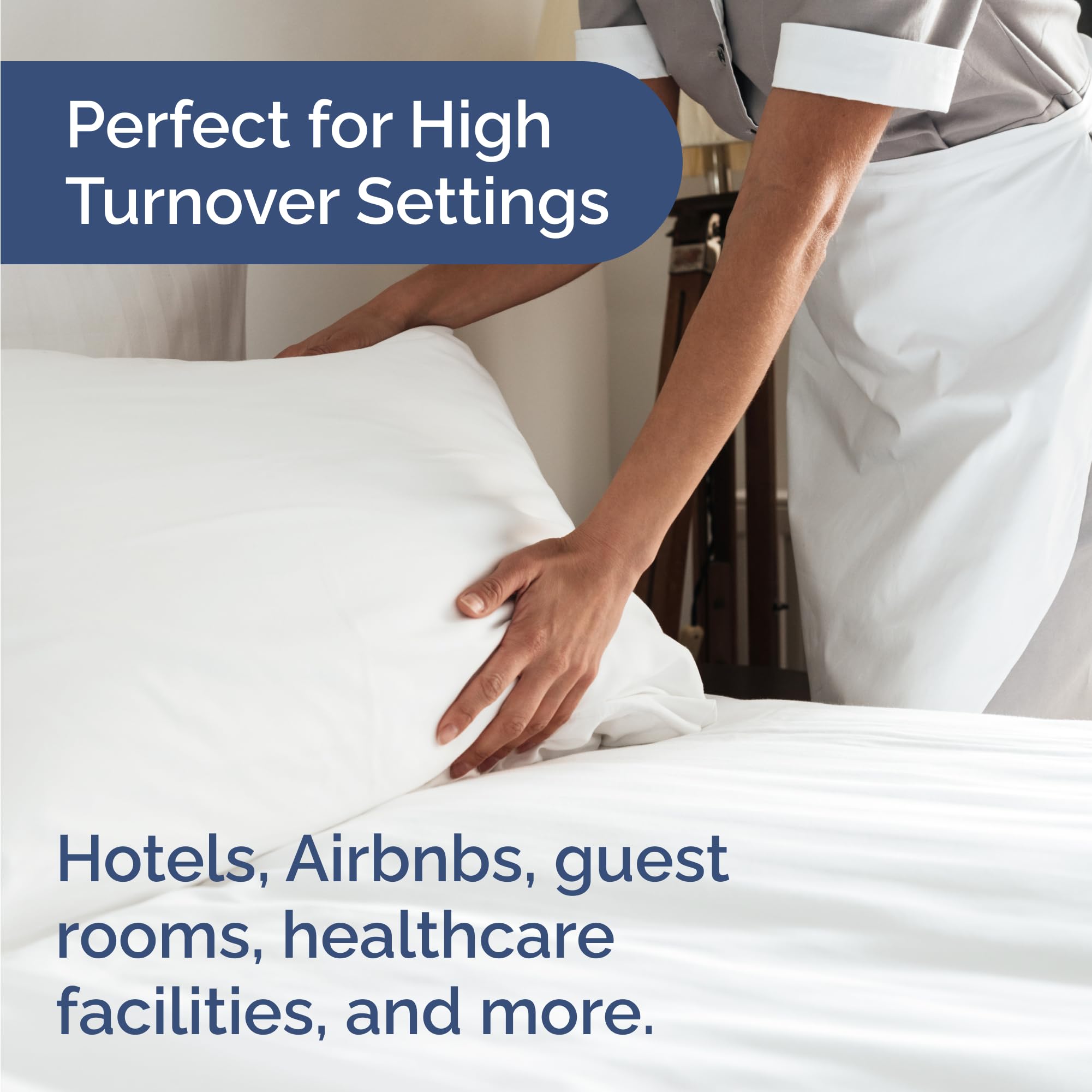 CGK Unlimited fitted sheet elastic detail ensuring secure mattress fit