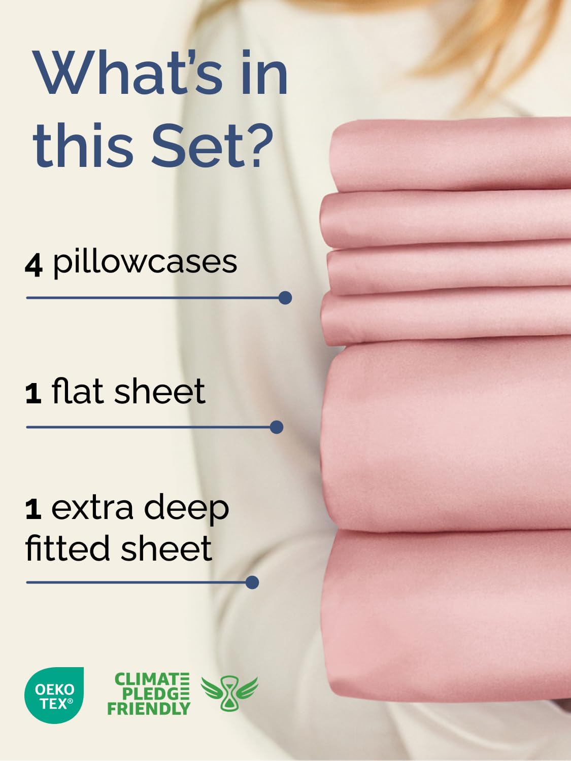 CGK Unlimited fitted sheet pocket close-up shows deep fit and secure hold benefit