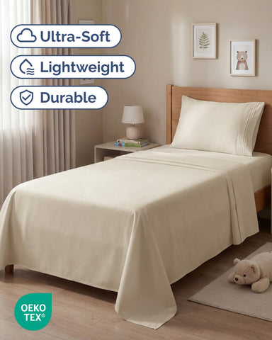 CGK Unlimited fitted sheet stretched on corner demonstrating secure fit