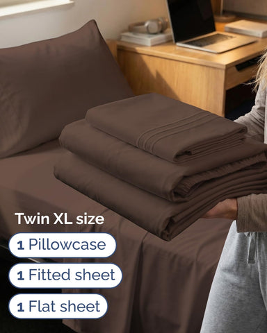 CGK Unlimited fitted sheet on mattress demonstrating deep pockets and secure fit benefit