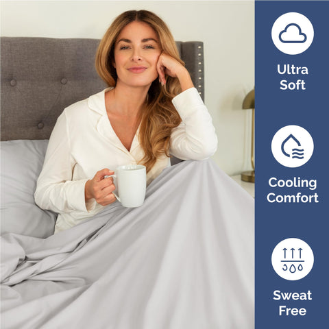 CGK Unlimited flat sheet spread out to show full-size dimensions and drape