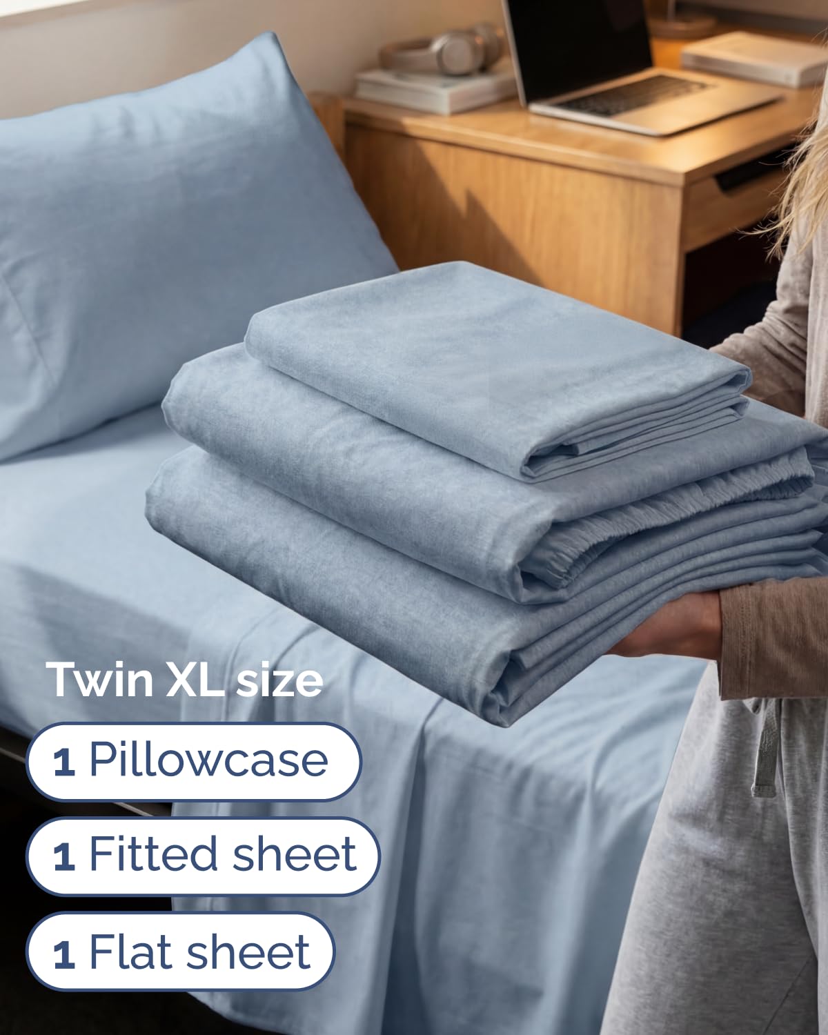 CGK Unlimited flat sheet folded highlighting smooth, breathable fabric