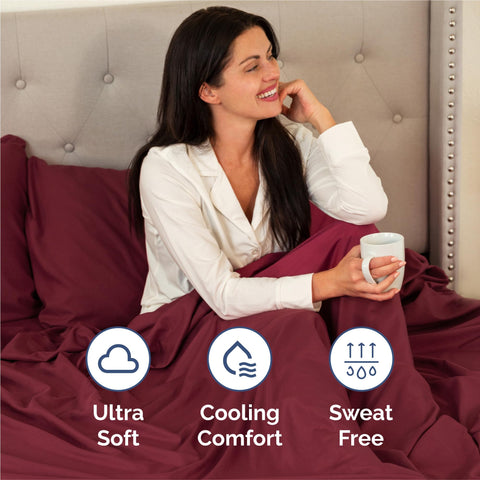 CGK Unlimited flat sheet spread across bed demonstrating full coverage benefit