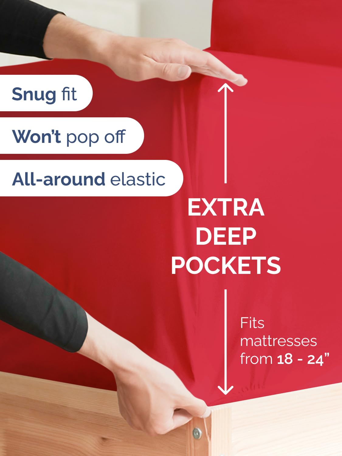 CGK Unlimited flat sheet fully spread showing generous tuck-in coverage