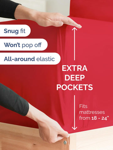 CGK Unlimited flat sheet fully spread showing generous tuck-in coverage