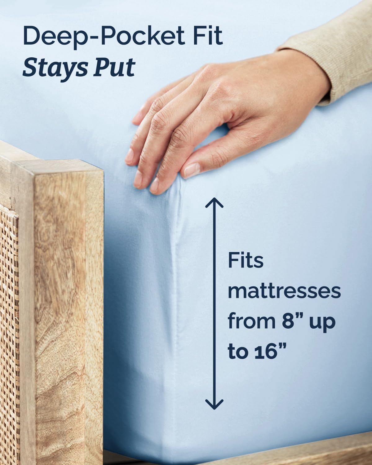 CGK Unlimited flat sheet spread on bed demonstrating full Twin XL coverage and drape