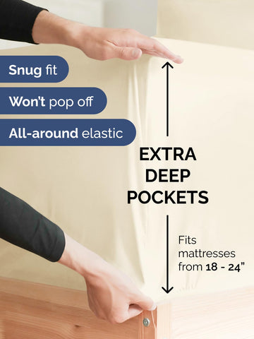 CGK Unlimited flat sheet spread on bed demonstrating full coverage and smooth appearance