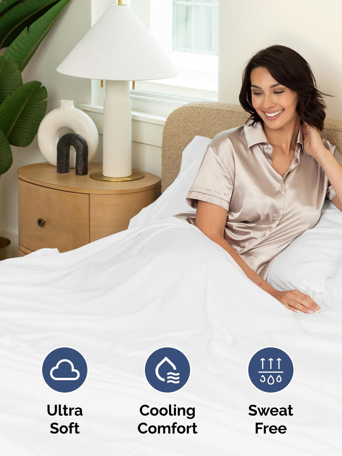 CGK Unlimited flat sheet spread to show generous dimensions and tuckability