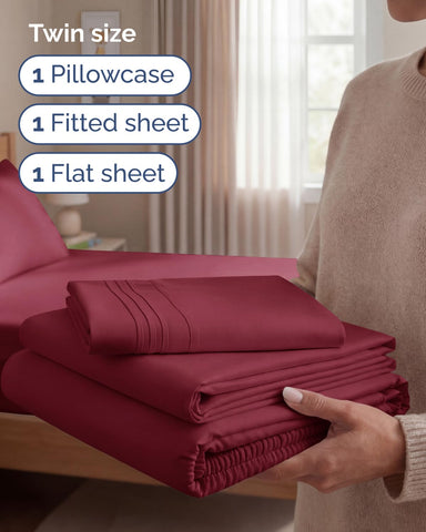 CGK Unlimited flat sheet spread on bed showing smooth finish for comfortable sleep