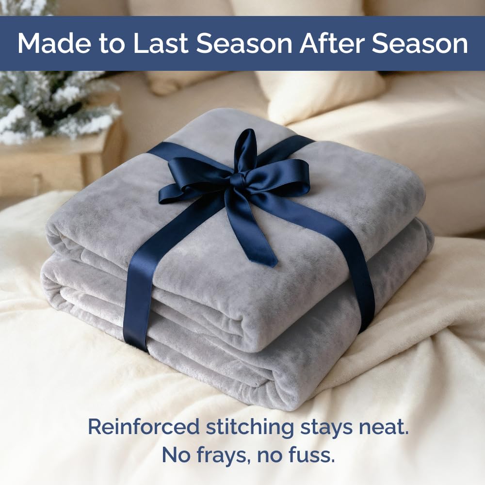 CGK Unlimited blanket next to pillow illustrating twin-size scale and practical fit