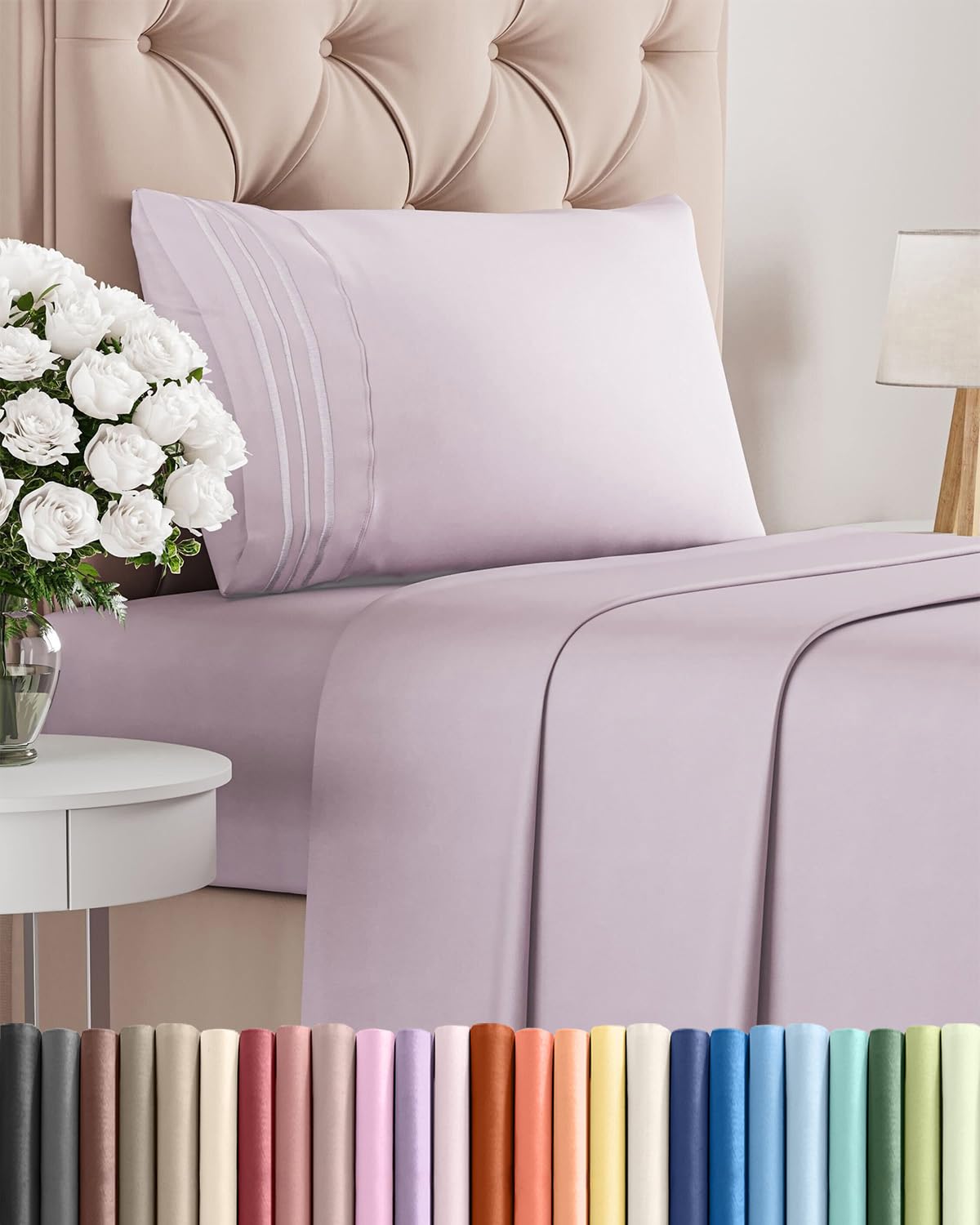 CGK Unlimited front packaging showing light lavender sheets and value