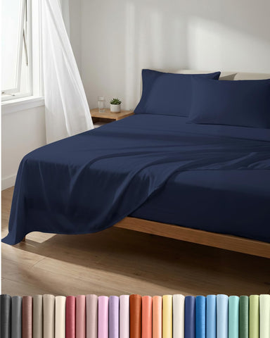 CGK Unlimited front packaging showing navy blue sheet set and value