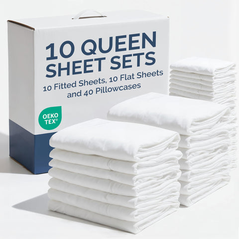 CGK Unlimited front pack showing ten queen sets for bulk savings