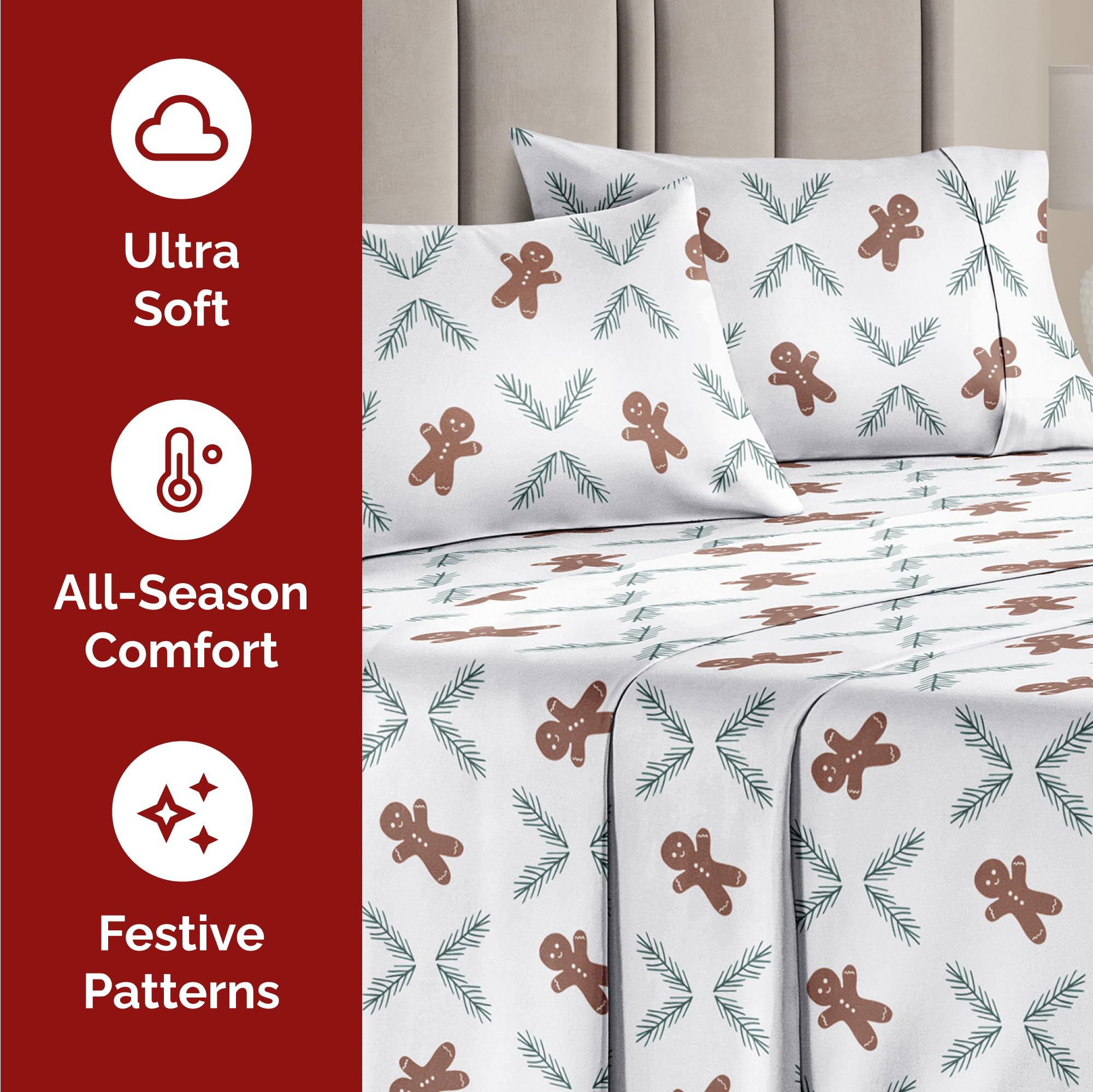 CGK Unlimited fitted sheet demonstrating deep pocket fit for up to 16 inch mattresses