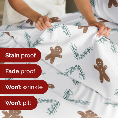 CGK Unlimited pillowcase close detail displaying print clarity and silky feel