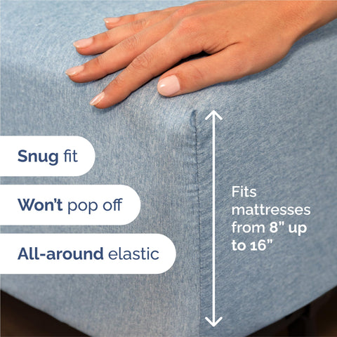 CGK Unlimited flat sheet spread on bed showing breathable fabric and coverage