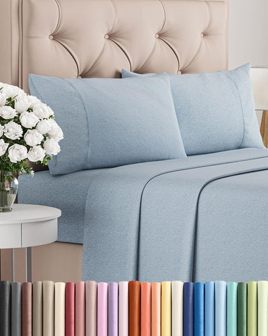 CGK Unlimited front view of king sheet set showing neat fit and color benefits