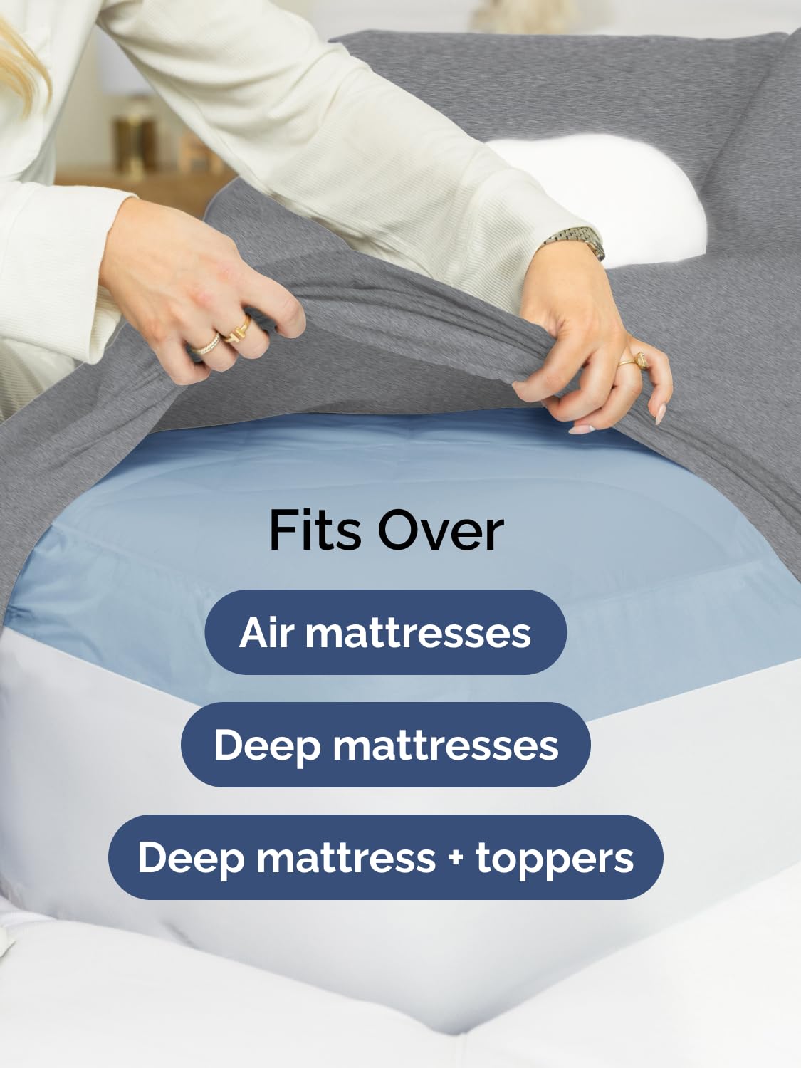 CGK Unlimited visual scale comparing 24 inch depth to mattress to confirm fit
