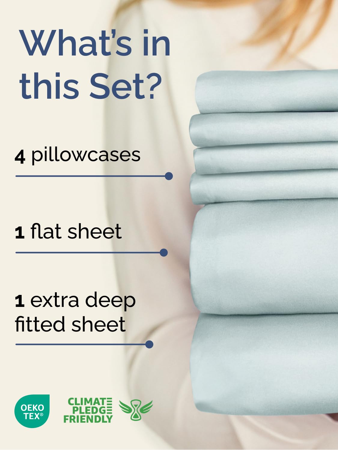 CGK Unlimited fitted sheet detail highlighting deep pocket and elastic for secure fit