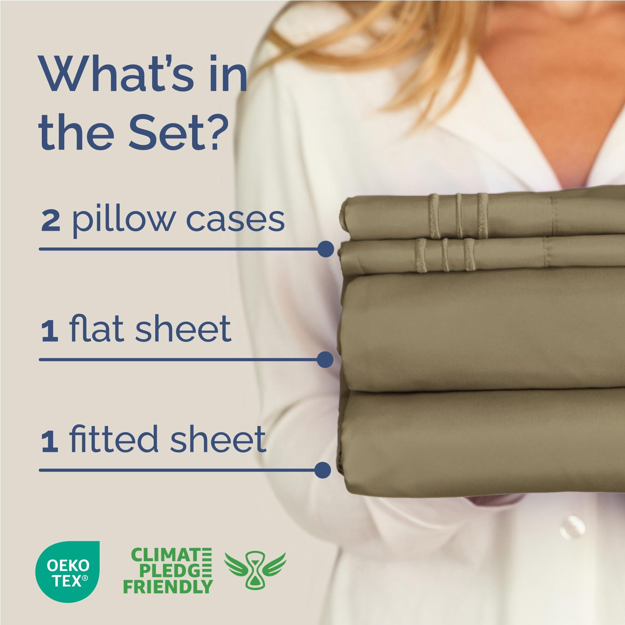 CGK Unlimited close-up of fitted sheet deep pocket for secure mattress fit