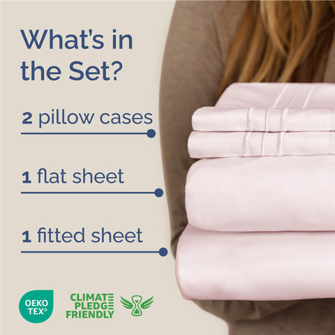 CGK Unlimited lavender flat sheet spread on mattress for smooth cooling surface
