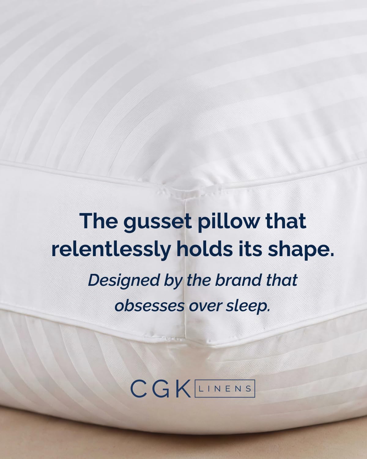 CGK Unlimited lifestyle bedroom shot with pillows on a bed showing inviting ambiance