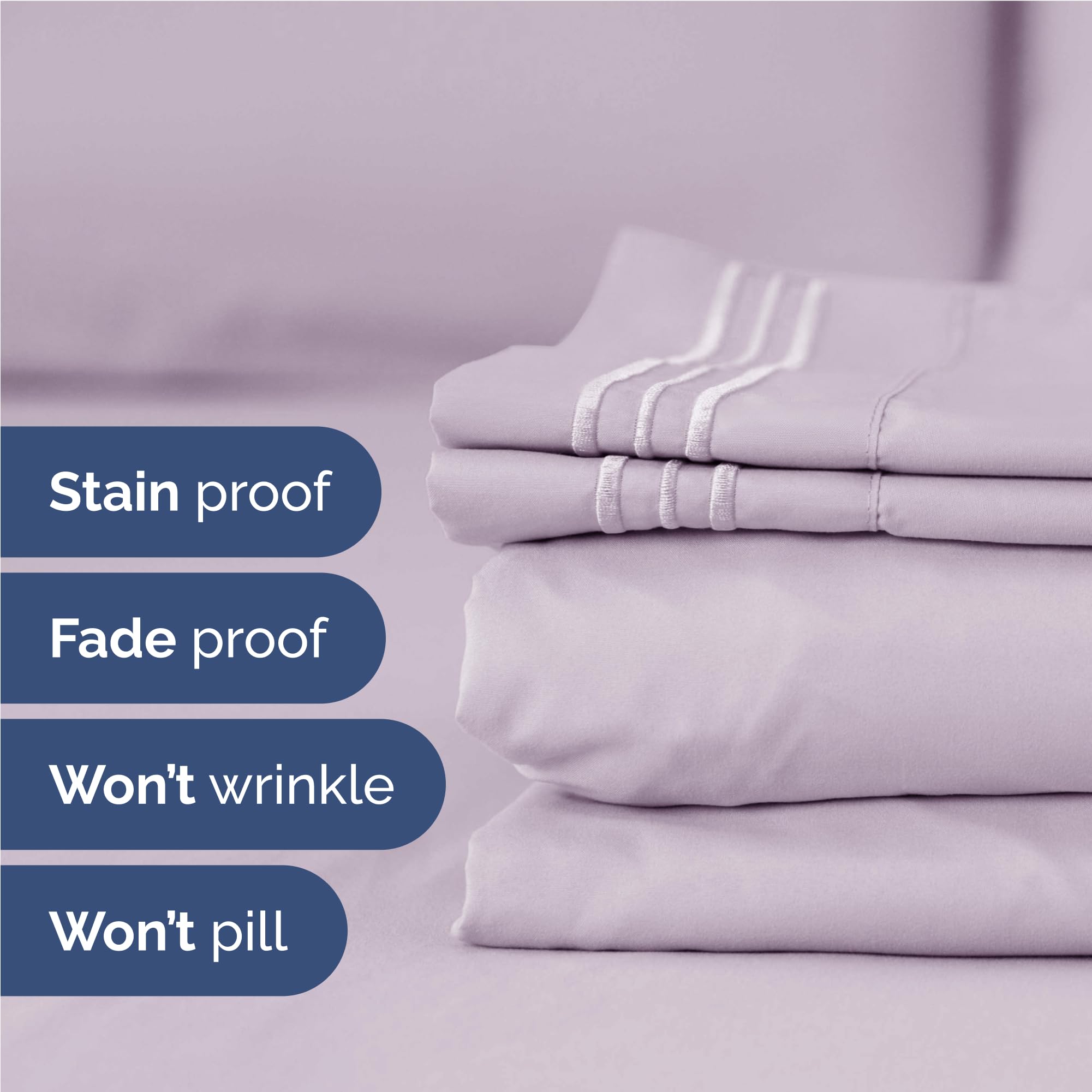 CGK Unlimited flat sheet fully spread on mattress showing smooth drape and wrinkle resistance